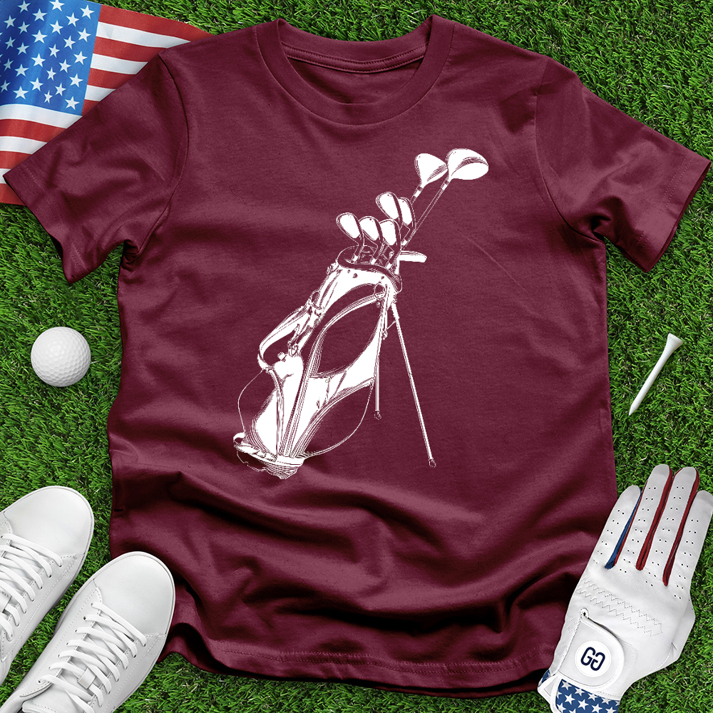 Sketched Golf Bag Tee