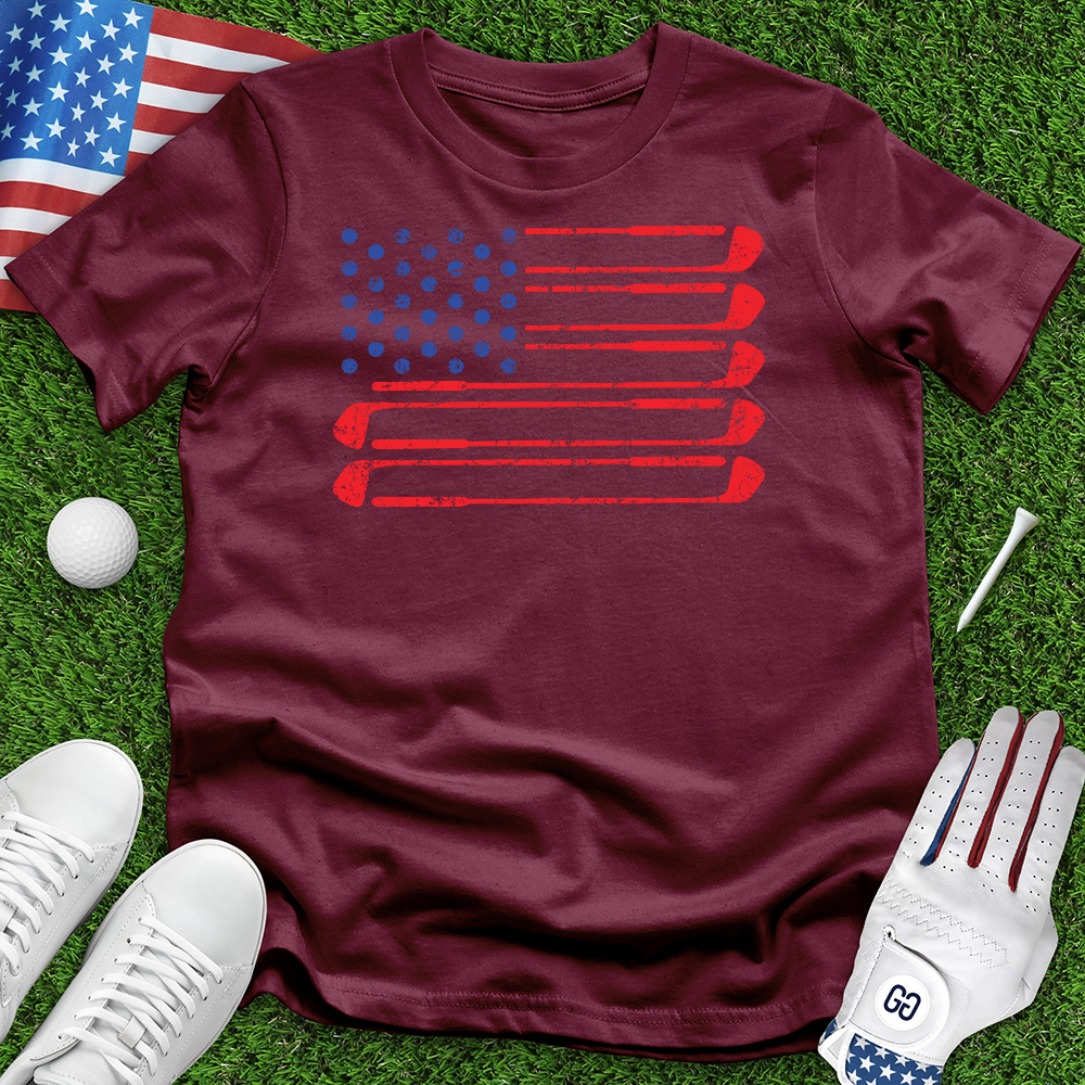 USA Flag Clubs Tee