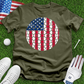 USA Flag Golf Ball Dimple Tee