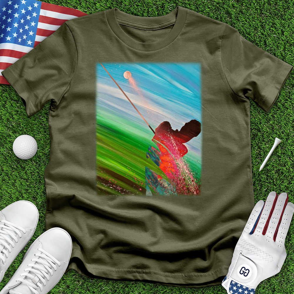 Watercolor Golfer Tee