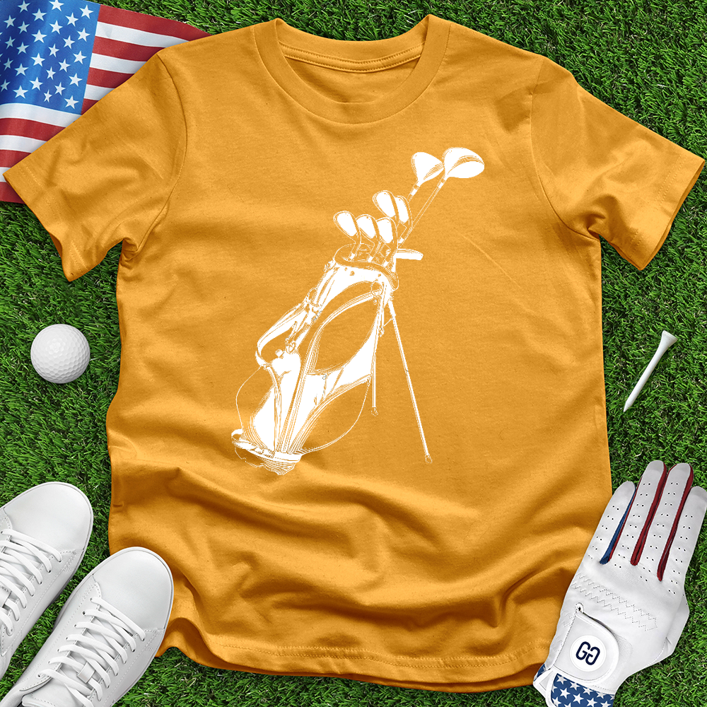 Sketched Golf Bag Tee