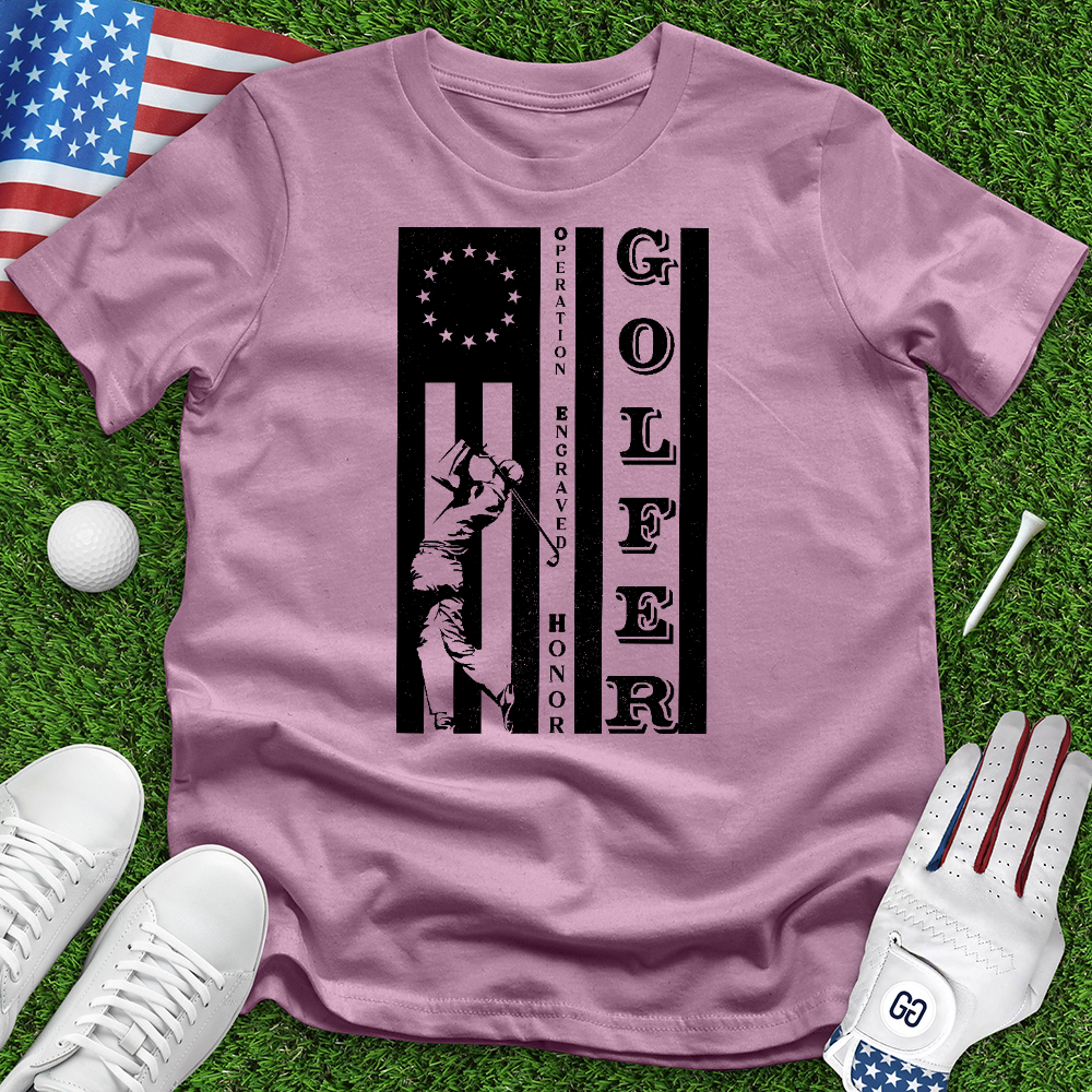 Golfer Flag Tee