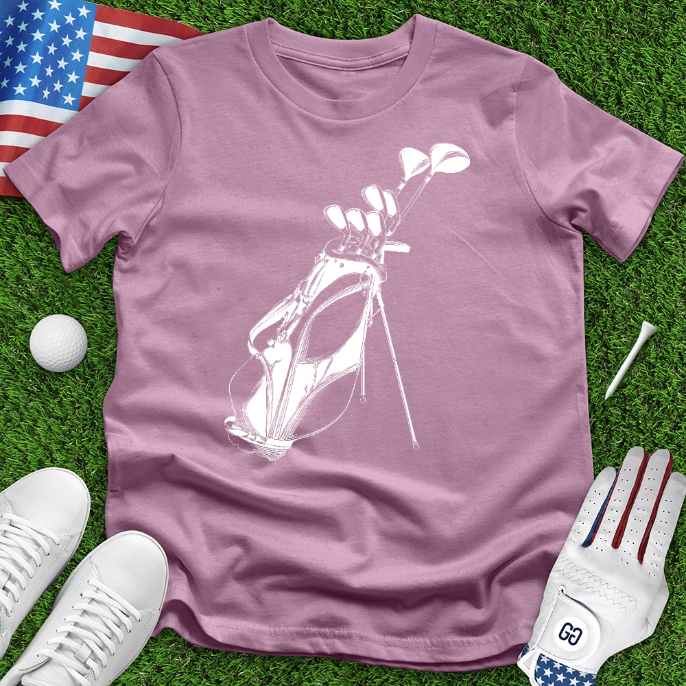 Sketched Golf Bag Tee