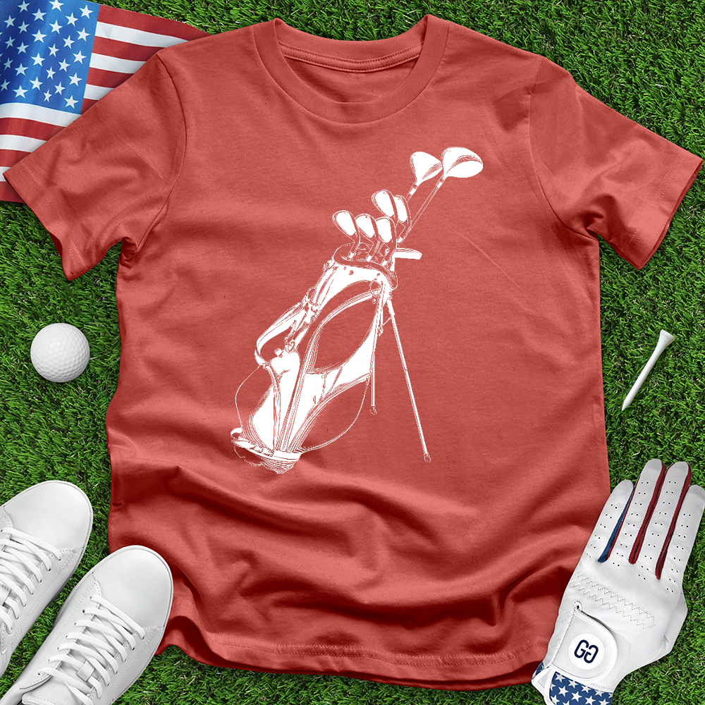 Sketched Golf Bag Tee