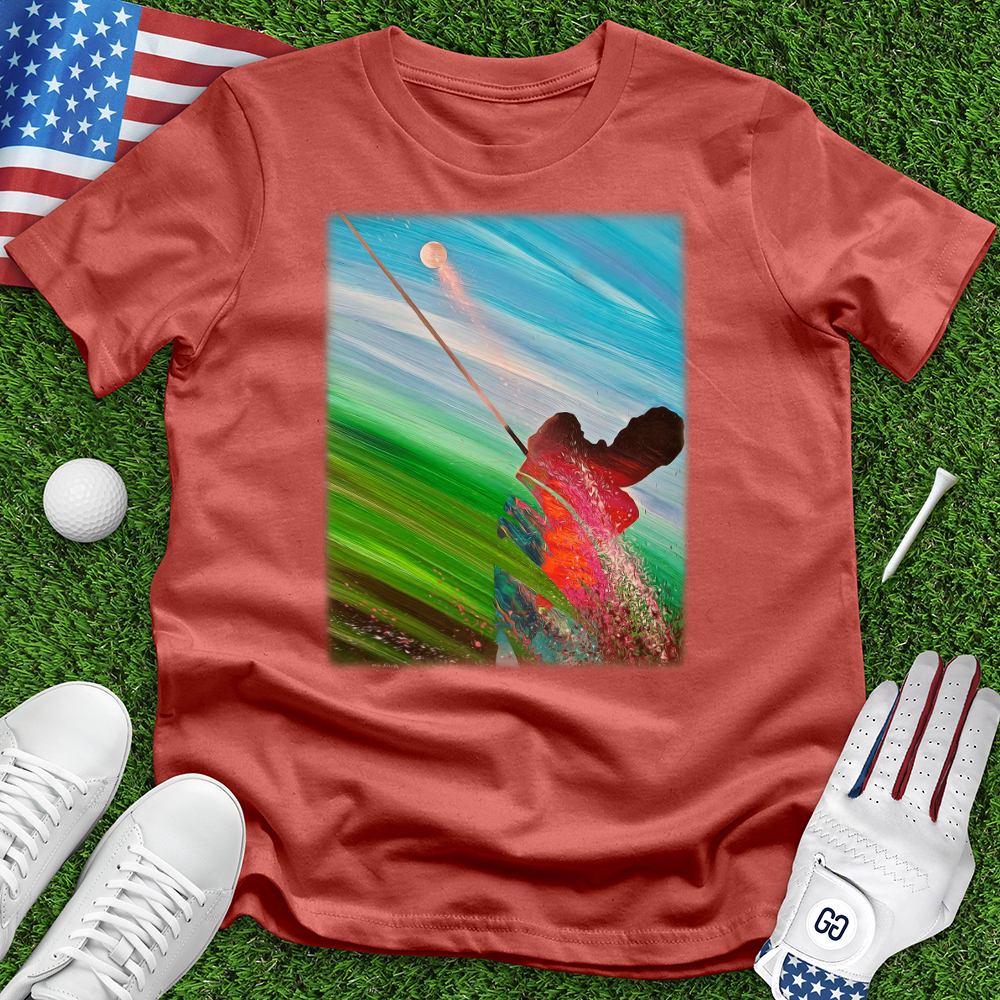 Watercolor Golfer Tee