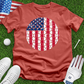 USA Flag Golf Ball Dimple Tee