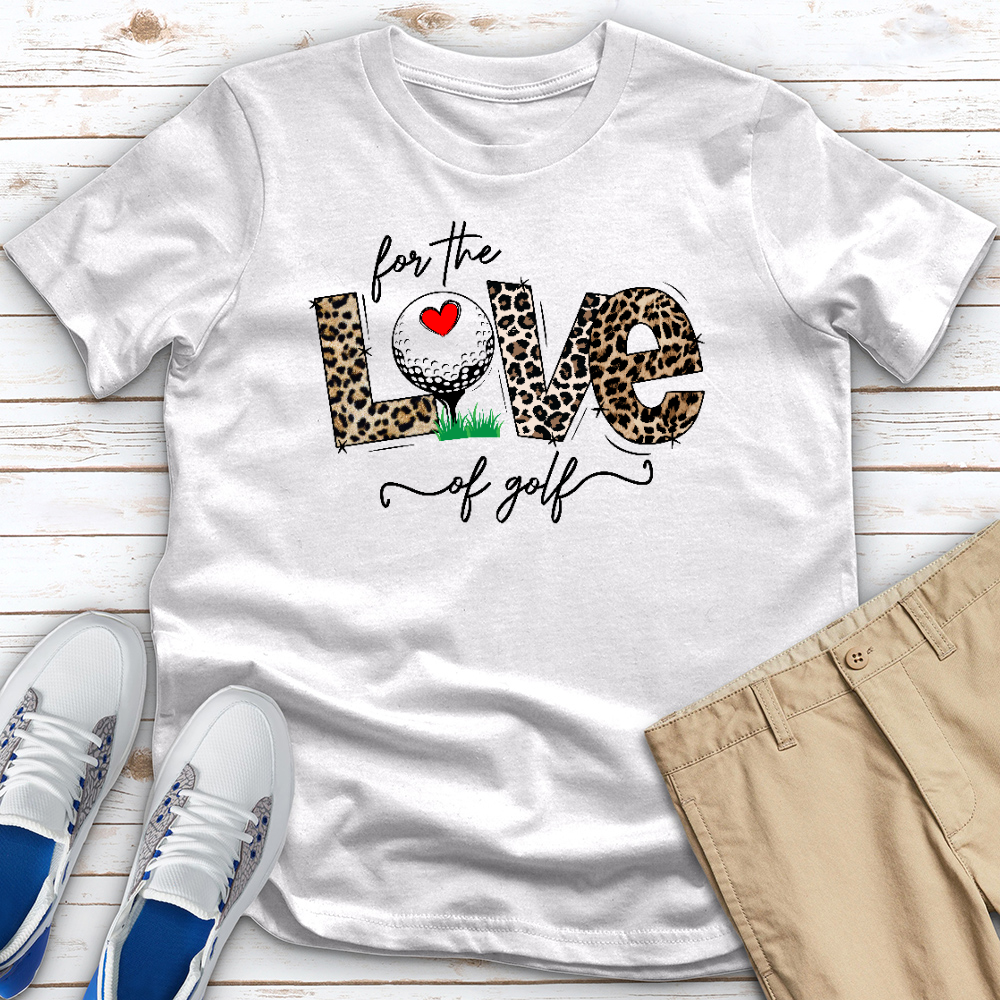 Love Of Golf Animal Print Heathered Tee