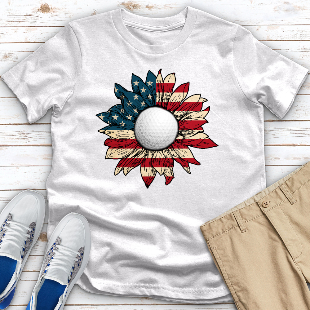 USA Flower Heathered Tee