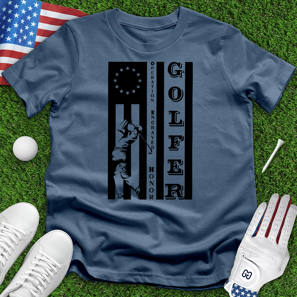 Golfer Flag Tee