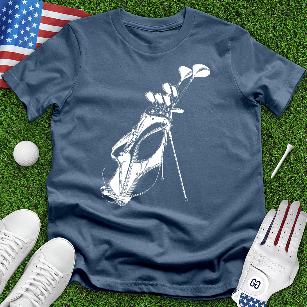 Sketched Golf Bag Tee