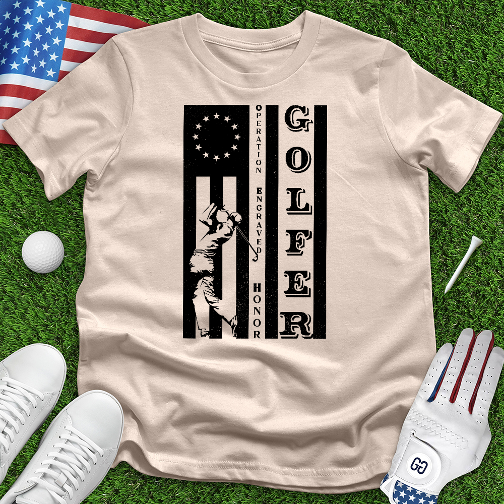 Golfer Flag Tee