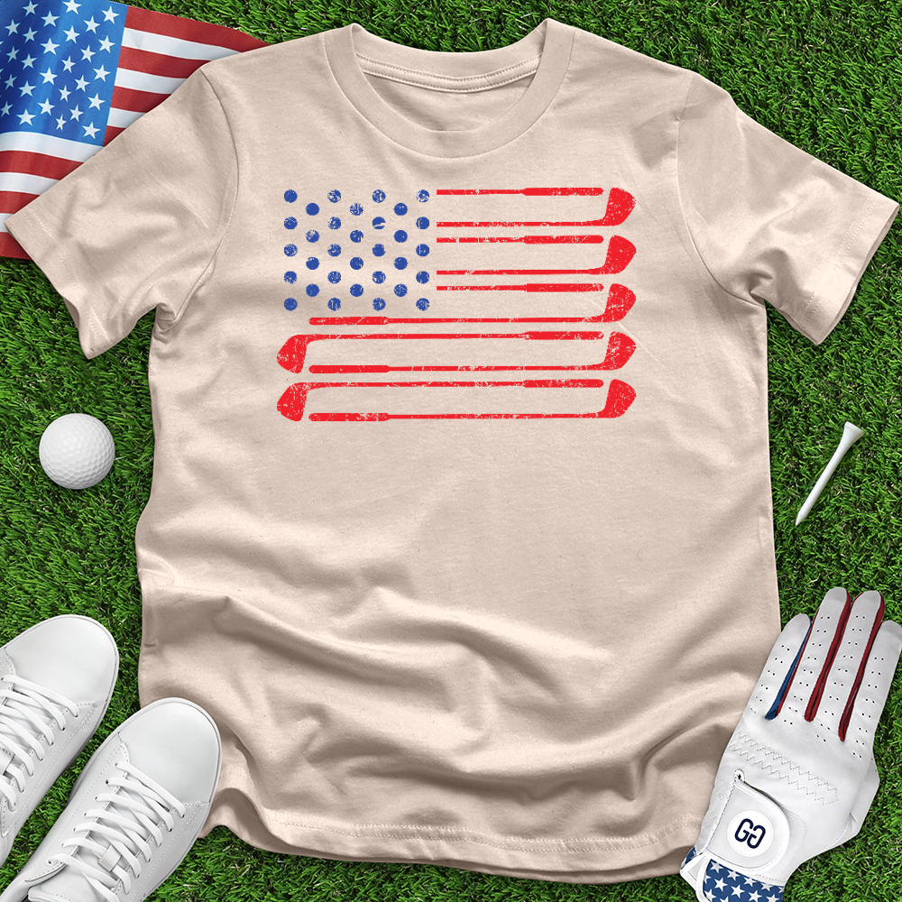 USA Flag Clubs Tee