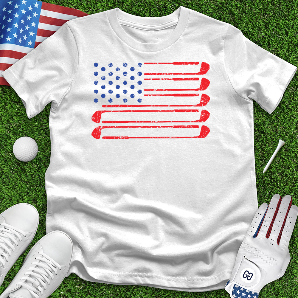 USA Flag Clubs Tee